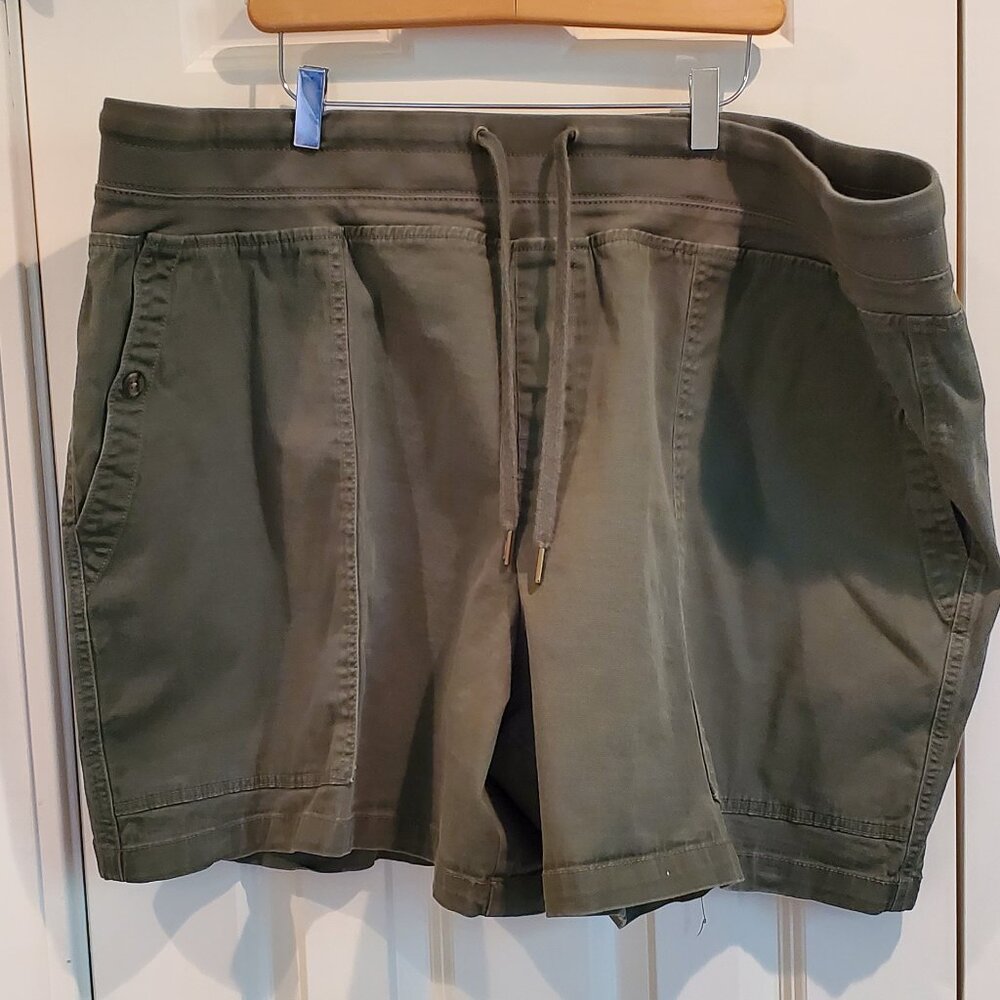 Terra & Sky Olive Green Shorts  -  size 3x